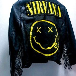 Custom Child’s Fringe Nirvana Leather Jacket